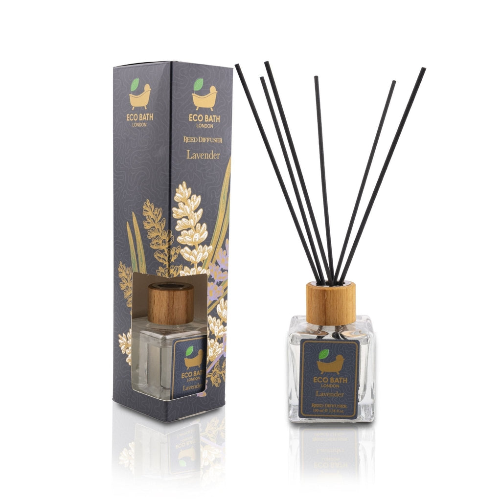 Eco Bath London Reed Diffuser Collection - Luxurious Home Fragrance, Long-Lasting Room Diffusers with Natural Essential Oils, 100ml (3.38 Fl.Oz), Multiple Scents Available