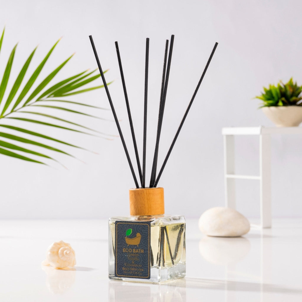 Eco Bath London Reed Diffuser Collection - Luxurious Home Fragrance, Long-Lasting Room Diffusers with Natural Essential Oils, 100ml (3.38 Fl.Oz), Multiple Scents Available