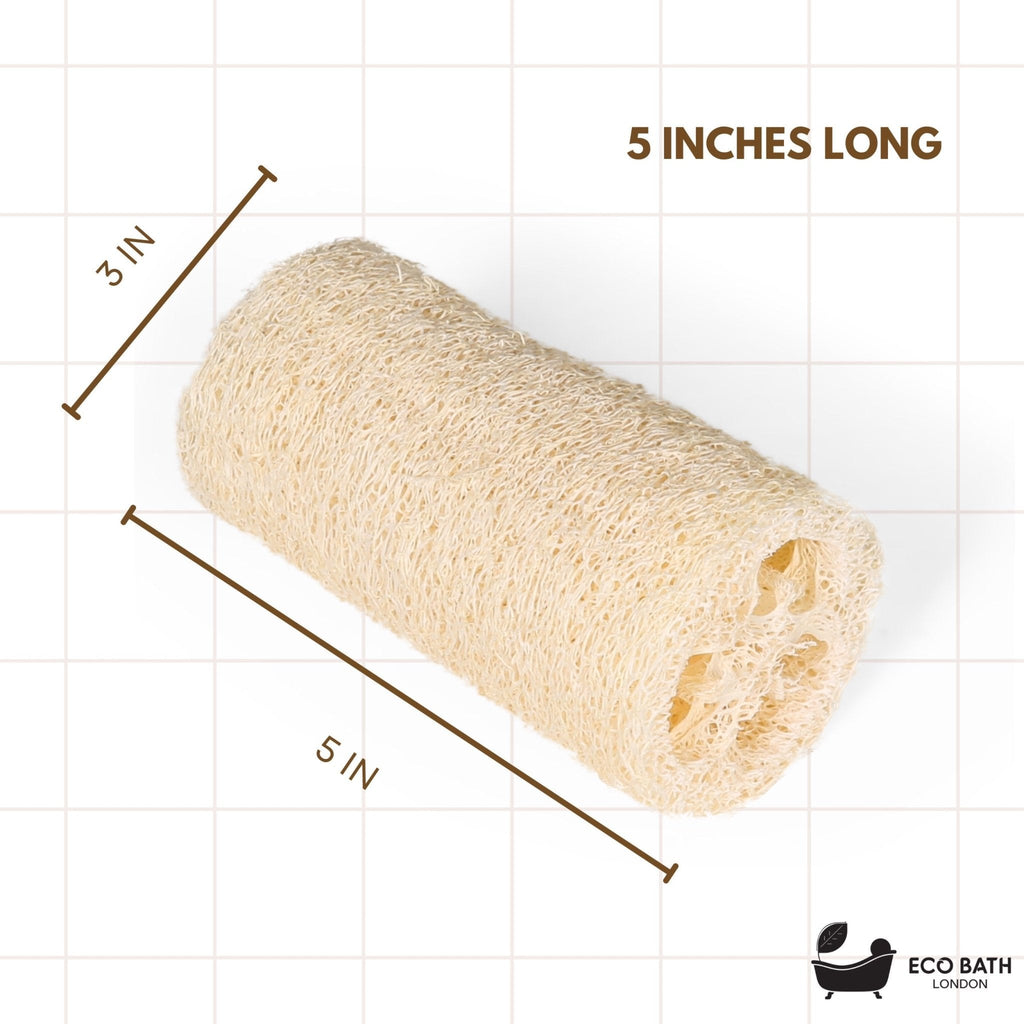 Eco Bath London Natural Loofah 5 inch with String - Premium Exfoliating Bath Sponge by Eco Bath London | The Hackers Market