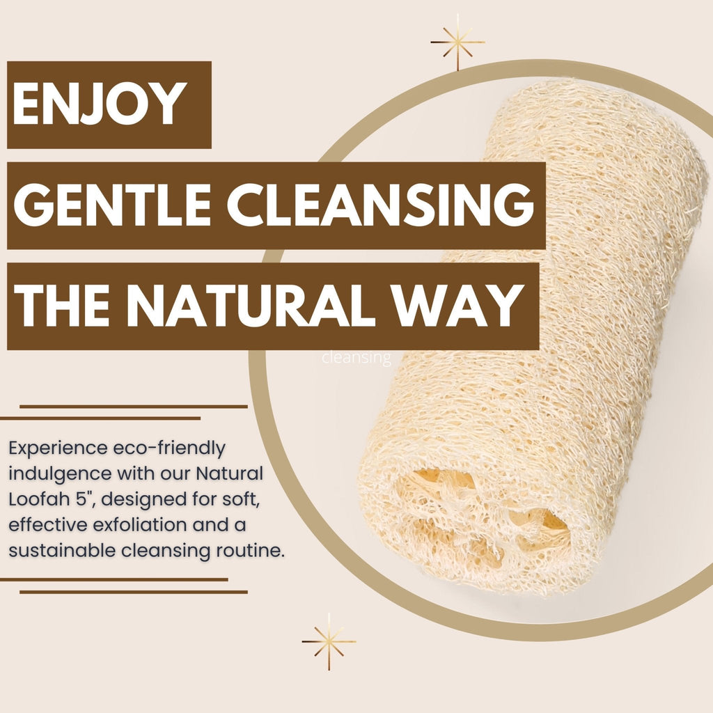Eco Bath London Natural Loofah 5 inch with String - Premium Exfoliating Bath Sponge by Eco Bath London | The Hackers Market