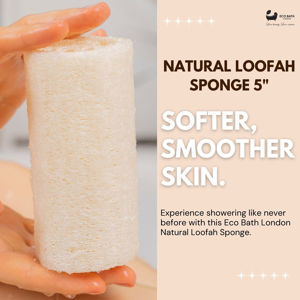 Eco Bath London Natural Loofah 5 inch with String - Premium Exfoliating Bath Sponge by Eco Bath London | The Hackers Market