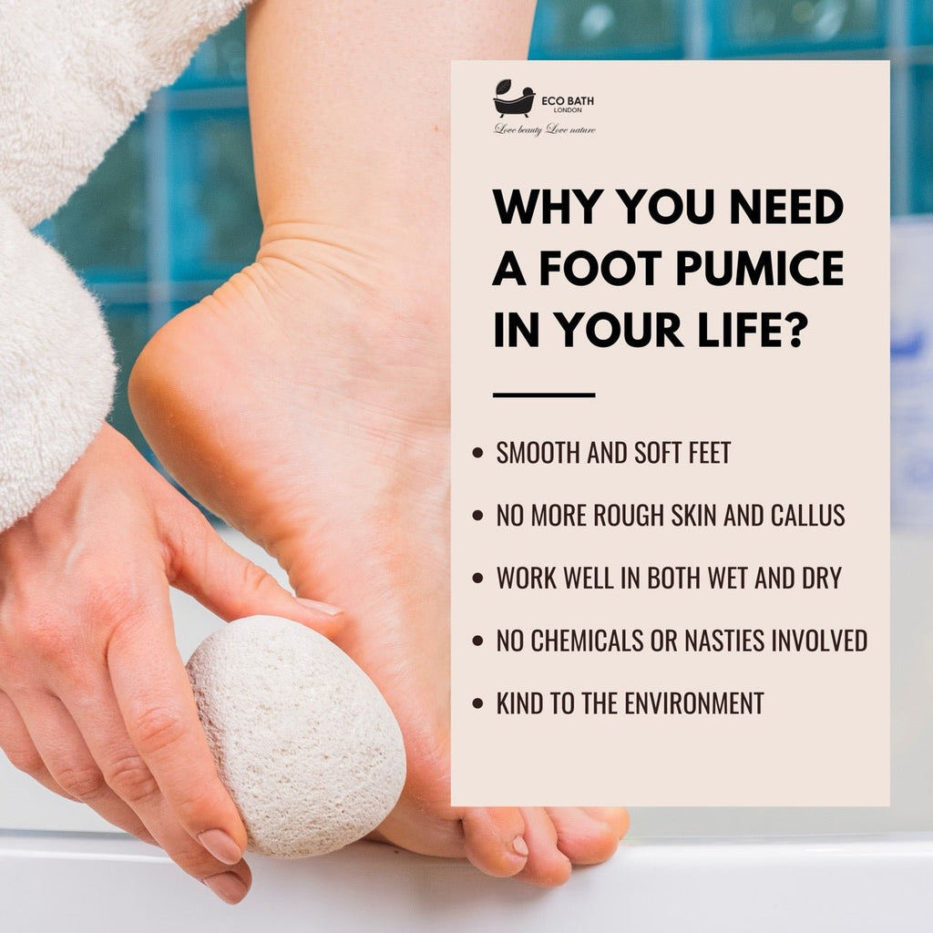 Eco Bath Natural Pumice Volcanic Stone (Smooth with Rope) by Eco Bath London | The Hackers Market