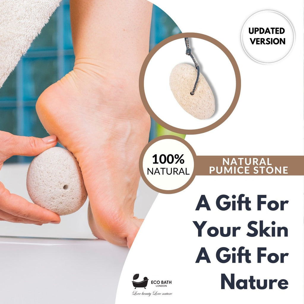 Eco Bath Natural Pumice Volcanic Stone (Smooth with Rope) by Eco Bath London | The Hackers Market