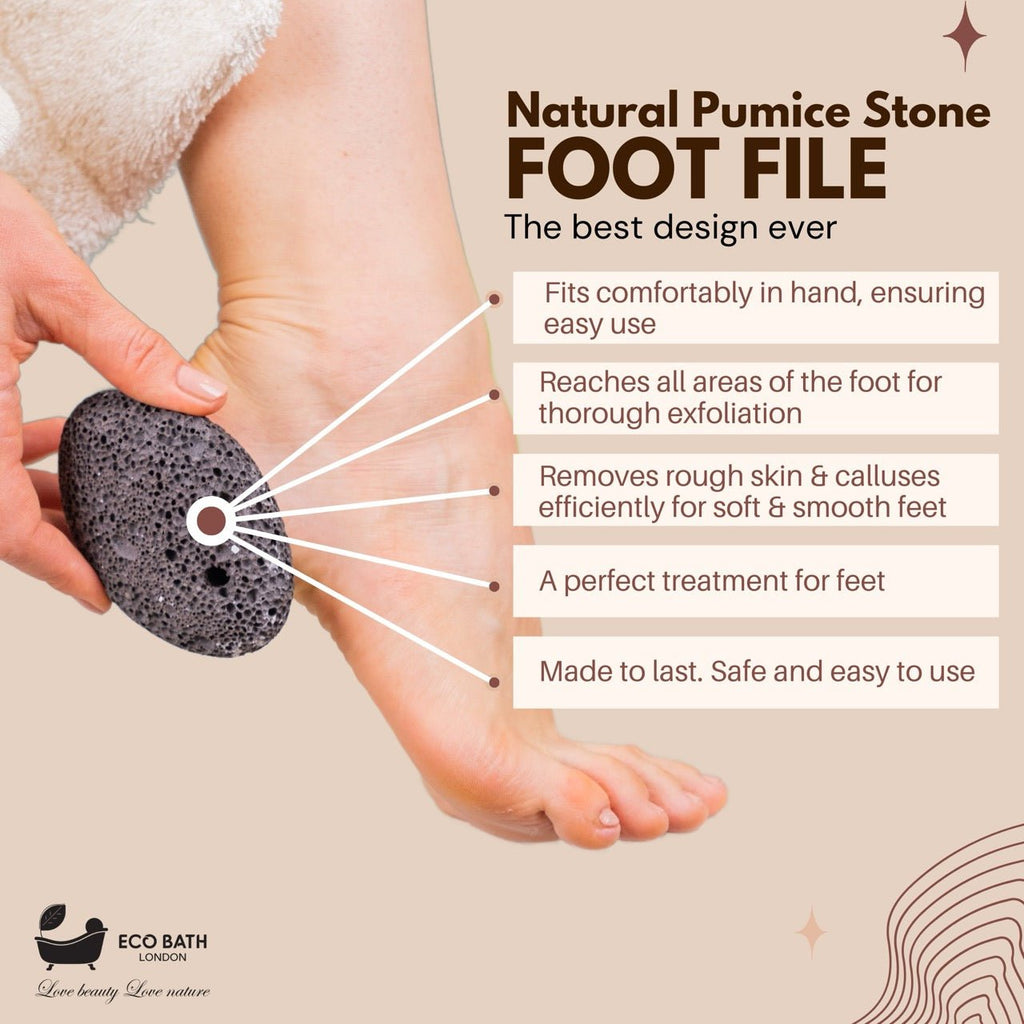 Eco Bath Natural Pumice Volcanic Stone (Smooth with Rope) by Eco Bath London | The Hackers Market