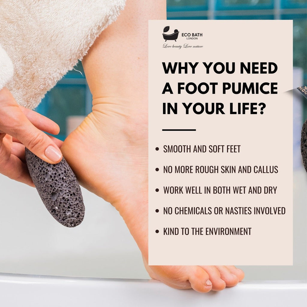 Eco Bath Natural Pumice Volcanic Stone (Smooth with Rope) by Eco Bath London | The Hackers Market