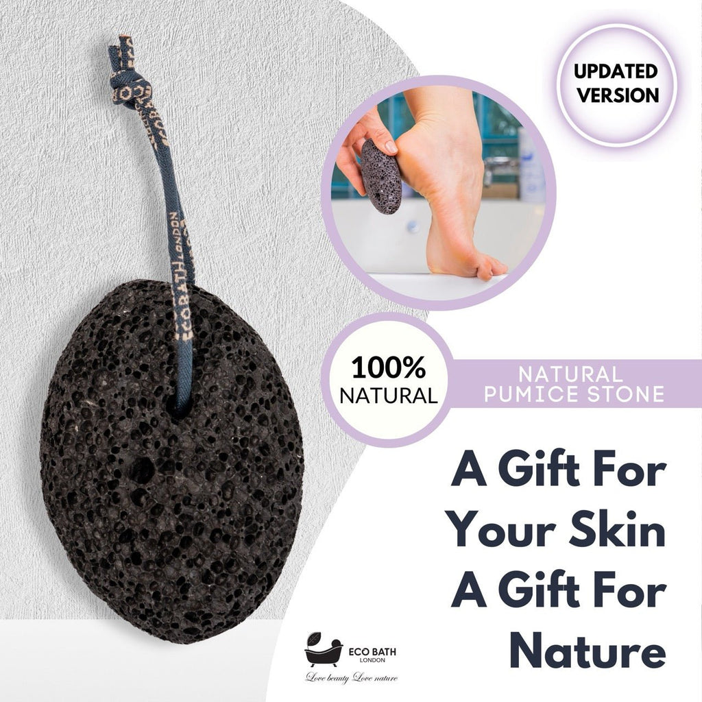 Eco Bath Natural Pumice Volcanic Stone (Smooth with Rope) by Eco Bath London | The Hackers Market