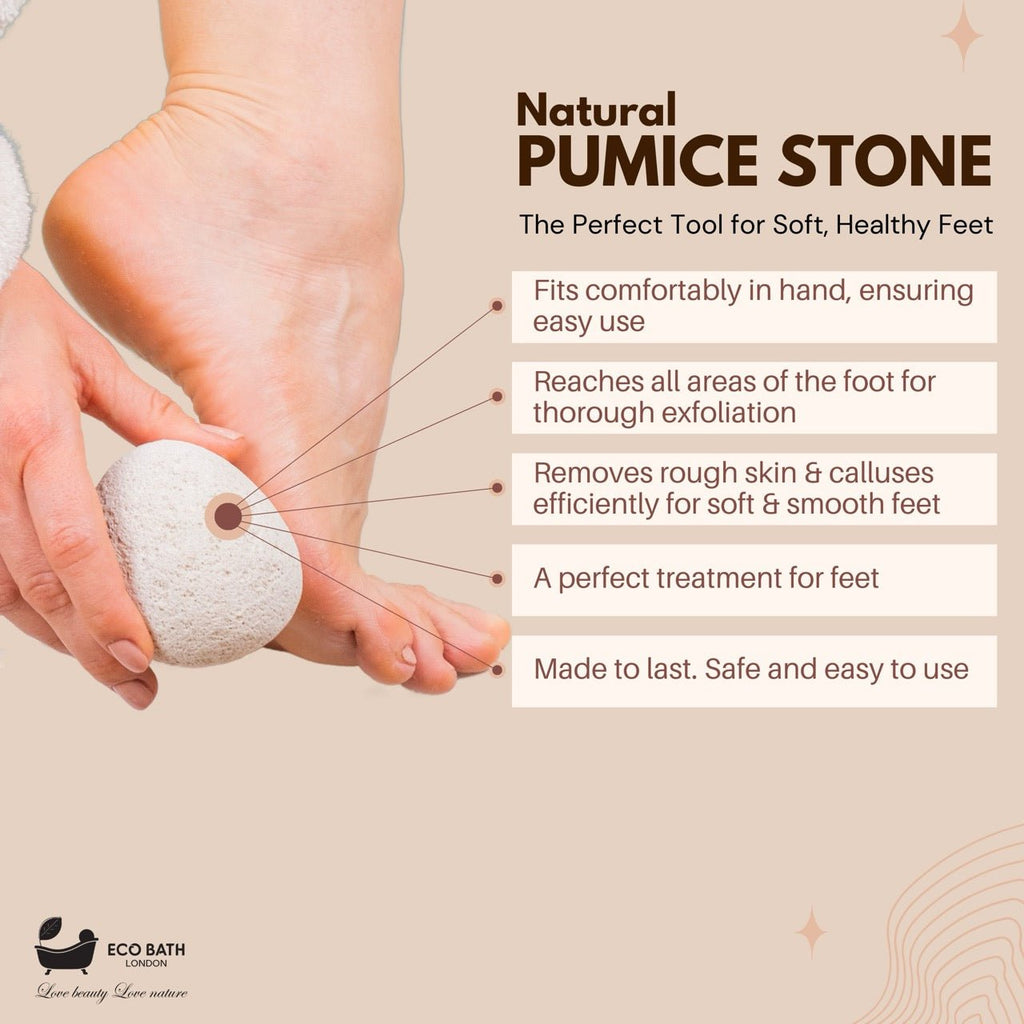 Eco Bath Natural Pumice Volcanic Stone (Smooth with Rope) by Eco Bath London | The Hackers Market