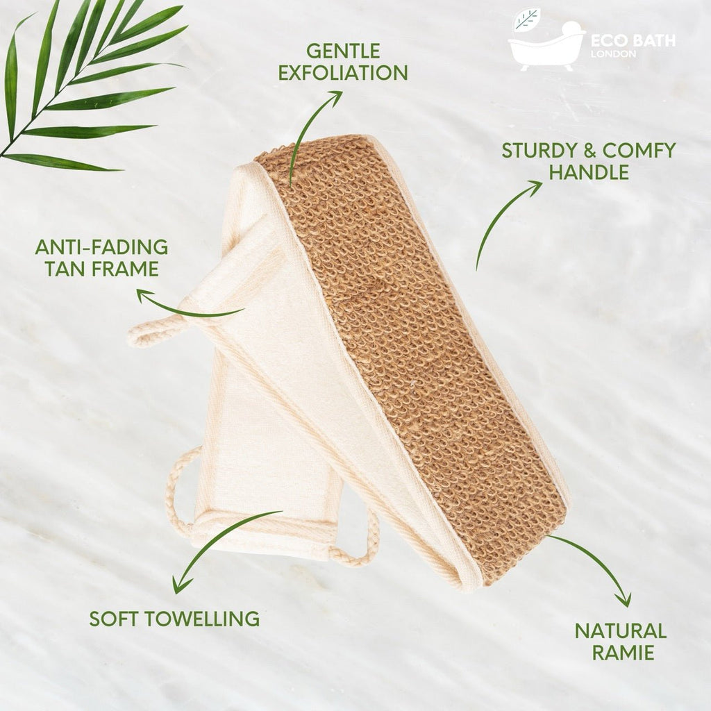 Eco Bath Natural Ramie Back Strap