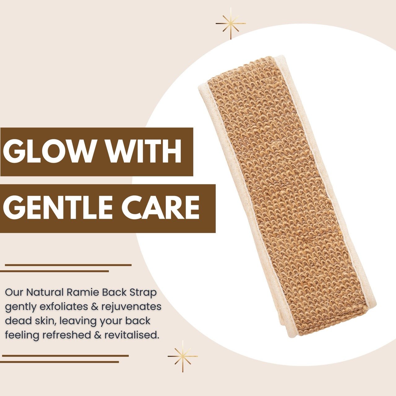 Eco Bath Natural Ramie Back Strap