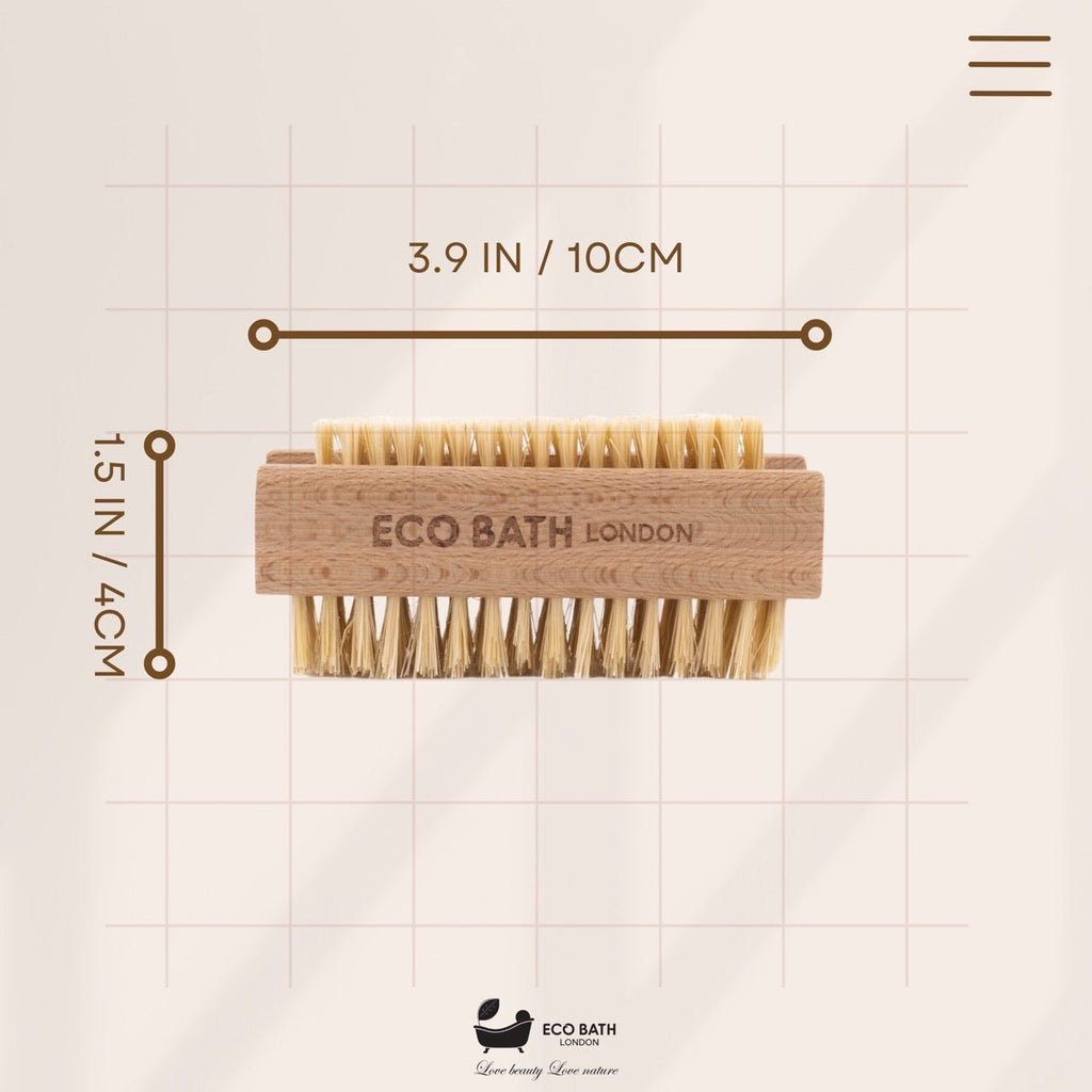 Eco Bath Natural Sisal Nail Brush Collection - Available in Beech Wood, Walnut Wood and Olive Wood by Eco Bath London | The Hackers Market