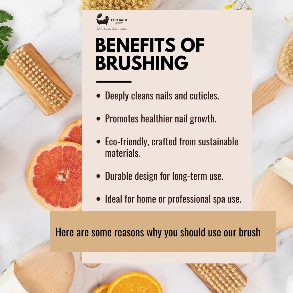 Eco Bath Natural Sisal Nail Brush Collection - Available in Beech Wood, Walnut Wood and Olive Wood by Eco Bath London | The Hackers Market
