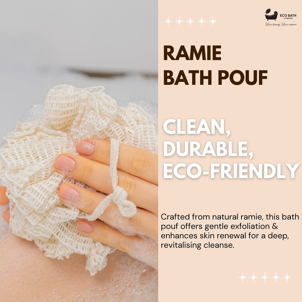 Eco Bath London Ramie Bath Puff - Soft Body Scrubber Bath Sponge by Eco Bath London | The Hackers Market