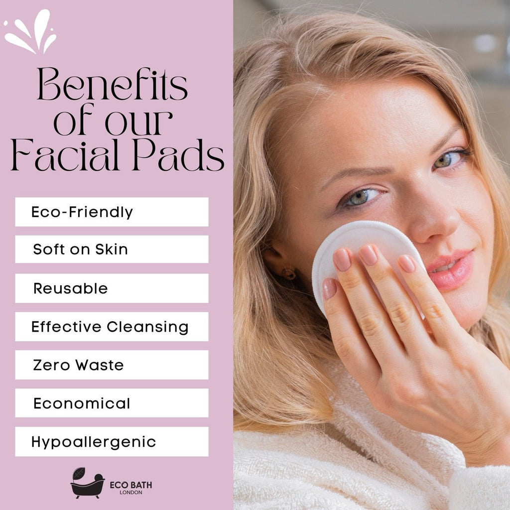 Eco Bath London Reusable Makeup Remover Pads - Set of 12