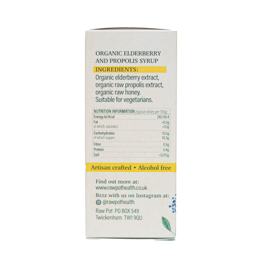 Organic Elderberry and Propolis Syrup