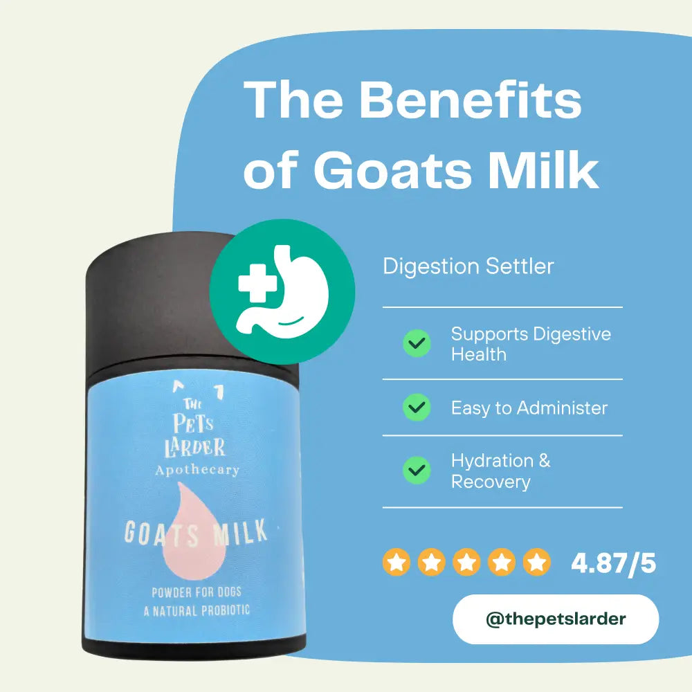 Goats Milk Powder for Dogs A Natural Probiotic by The Pets Larder | The Hackers Market