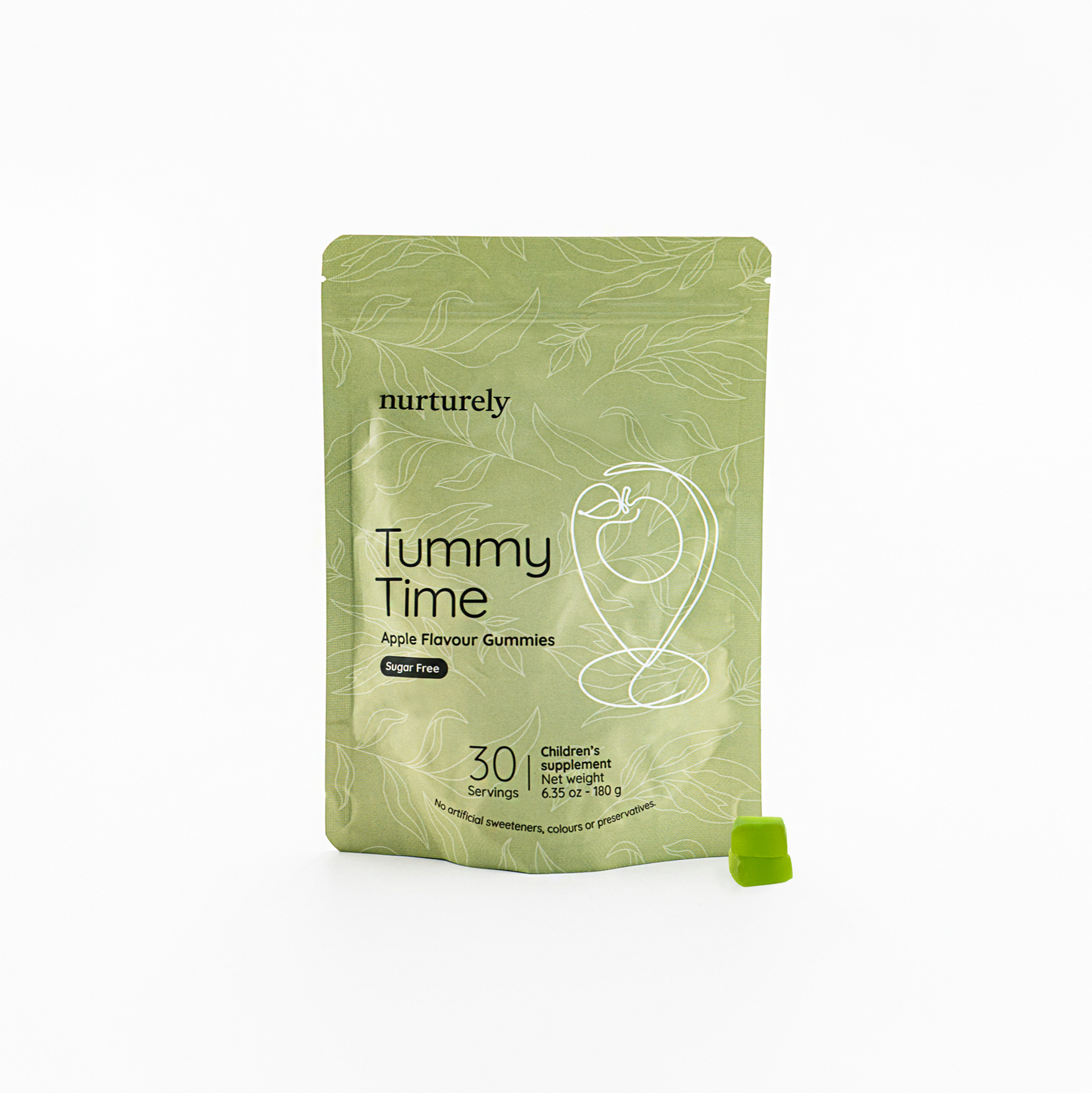 Tummy Time Natural Probiotic Gut Health and Fibre Vitamin Chews for Kids 3+ by Nurturely | The Hackers Market