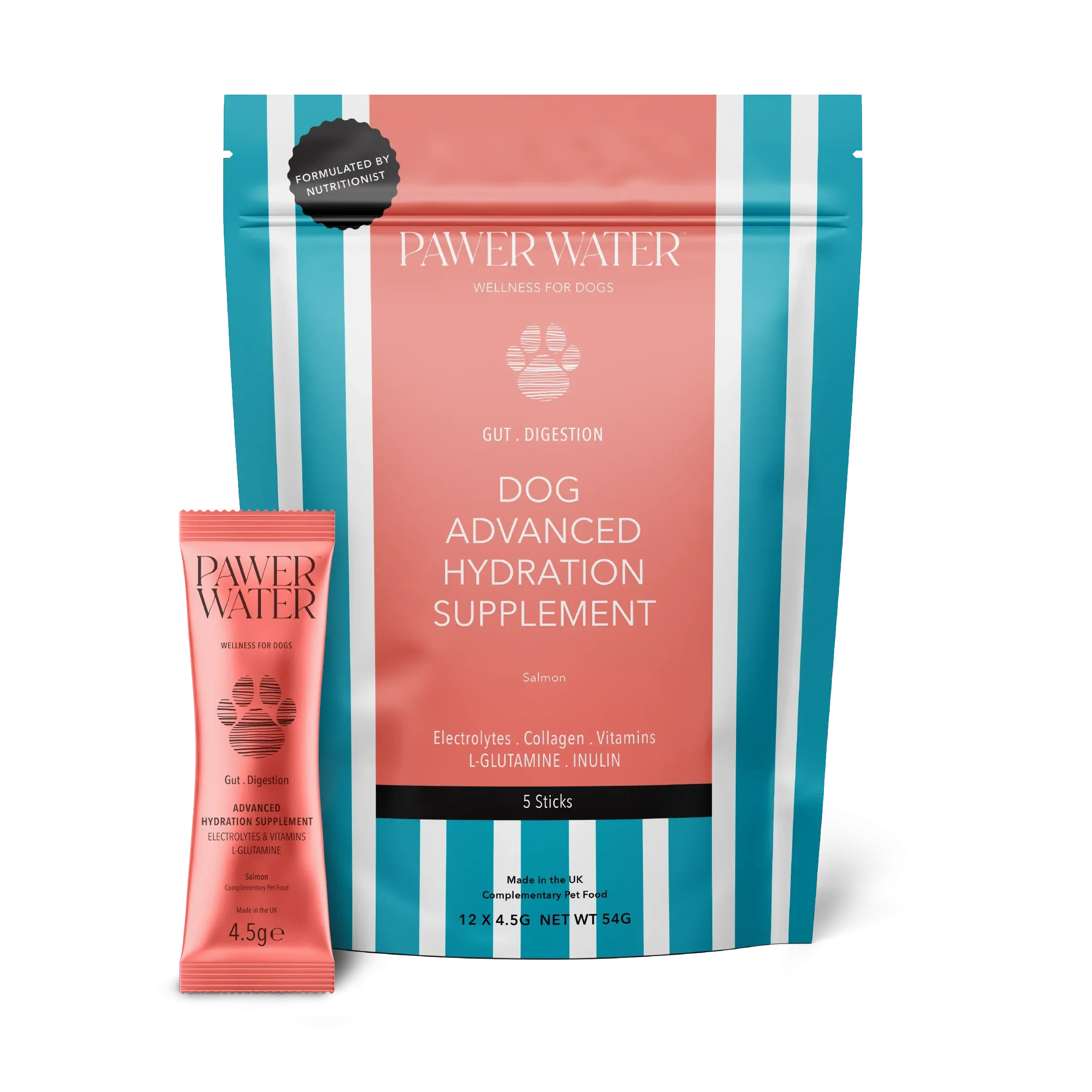 Pawer Water Gut Support (5-sticks Pouch) by Pawer Water | The Hackers Market