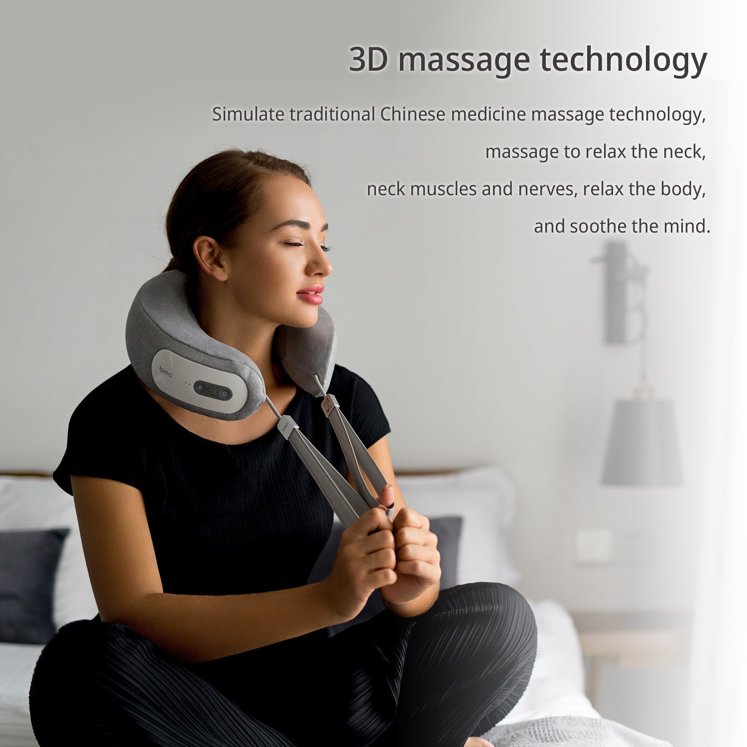 Breo iNeck 3 Pro – Ergonomic U-Shape Shiatsu Neck Massager with App Control