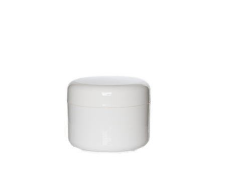 Jar, White Plastic (100 ml)