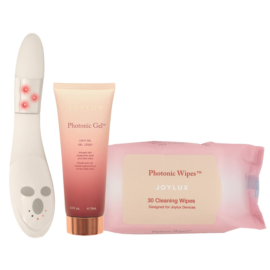 Joylux vFit 3-Pack: Red Light Device with Photonic Gel & Wipes for Home Feminine Wellness by Joylux | The Hackers Market