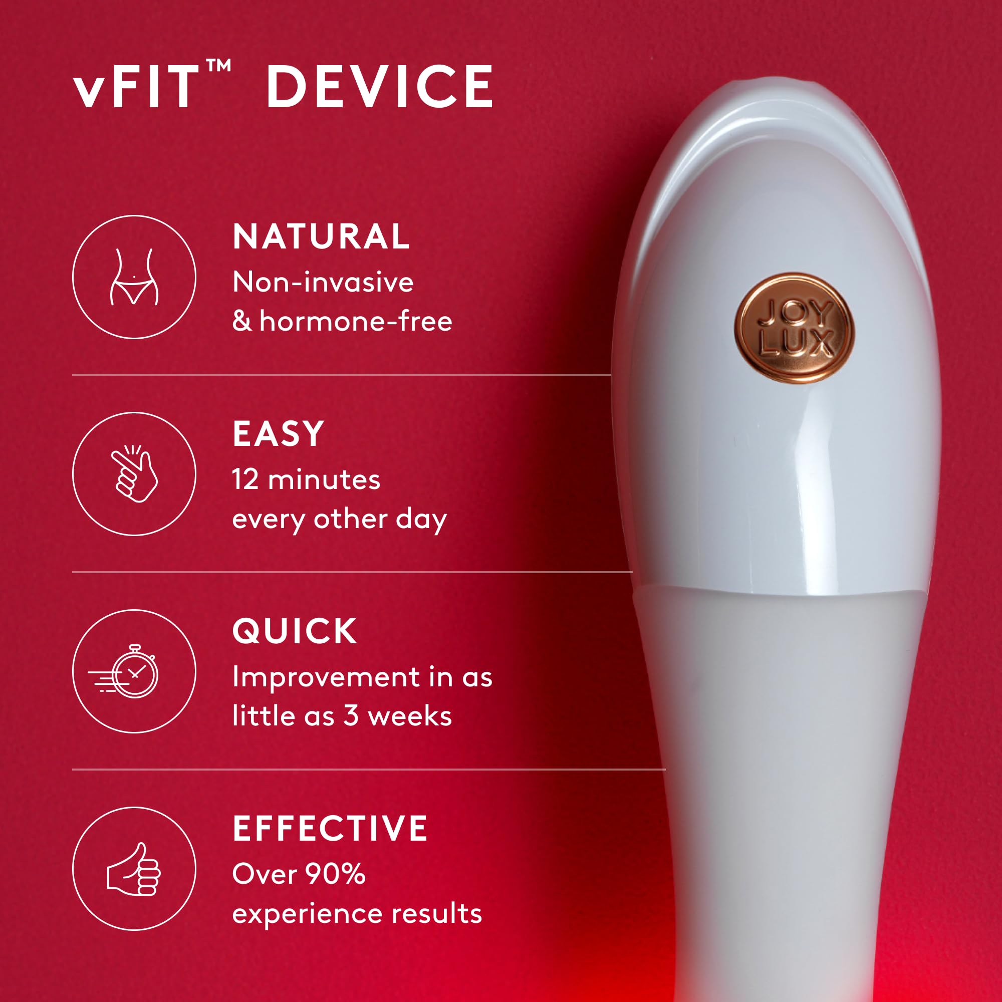 Joylux vFit 3-Pack: Red Light Device with Photonic Gel & Wipes for Home Feminine Wellness by Joylux | The Hackers Market