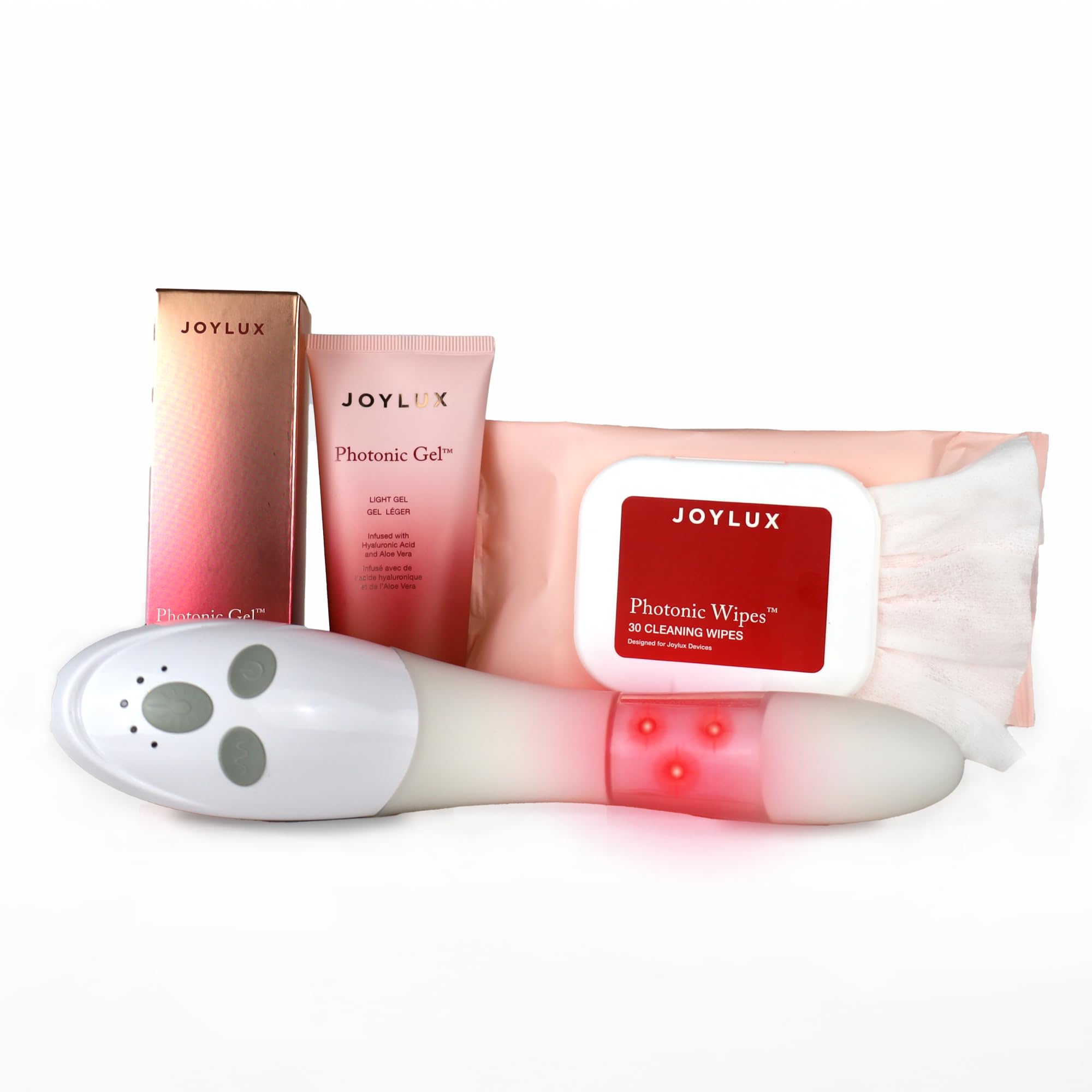 Joylux vFit 3-Pack: Red Light Device with Photonic Gel & Wipes for Home Feminine Wellness by Joylux | The Hackers Market