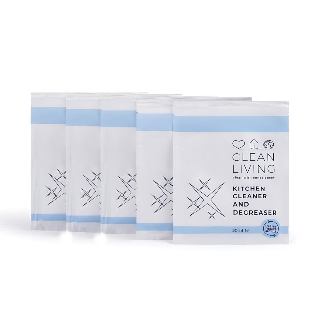 Eco Friendly Kitchen Cleaner & Degreaser Refill Sachet by Clean Living | The Hackers Market