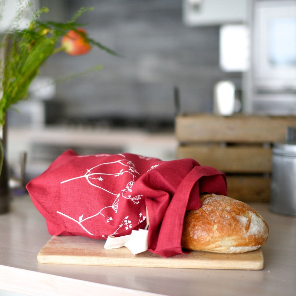 Linen Bread Bag - Hedgerow Collection