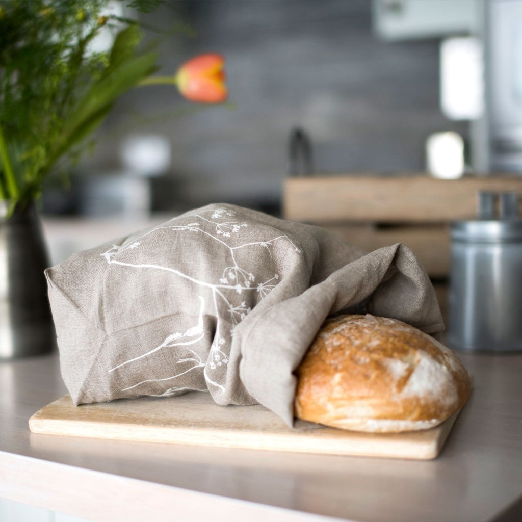 Linen Bread Bag - Hedgerow Collection
