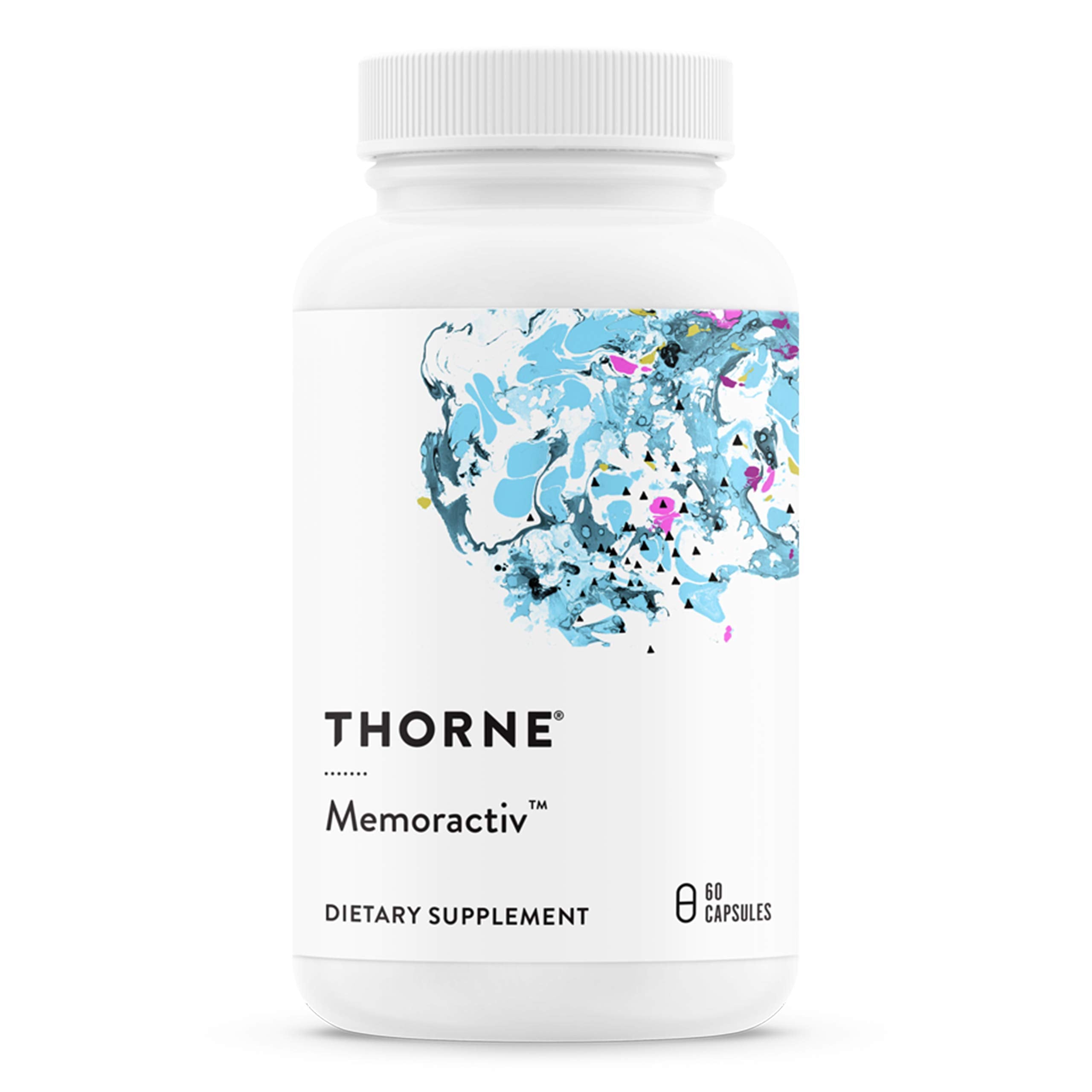 THORNE Memoractiv – Nootropic Brain Support for Focus, Creativity, and Concentration | 60 Capsules