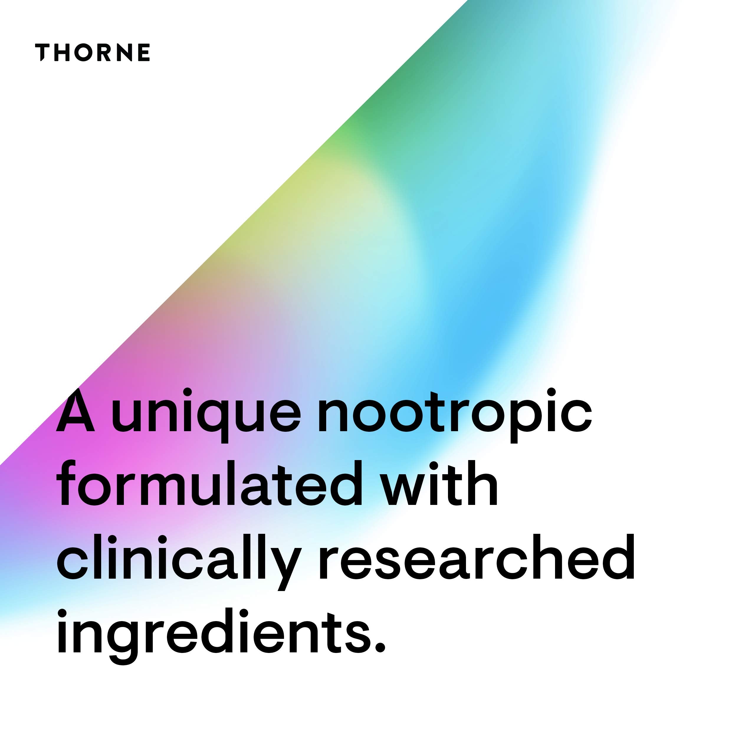 THORNE Memoractiv – Nootropic Brain Support for Focus, Creativity, and Concentration | 60 Capsules