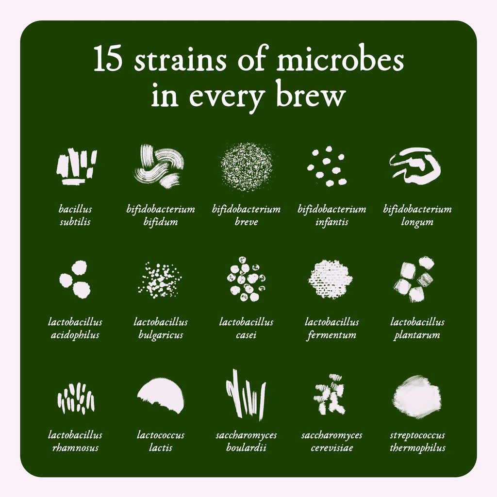 15 strains of microbes used in our liquid robiotics