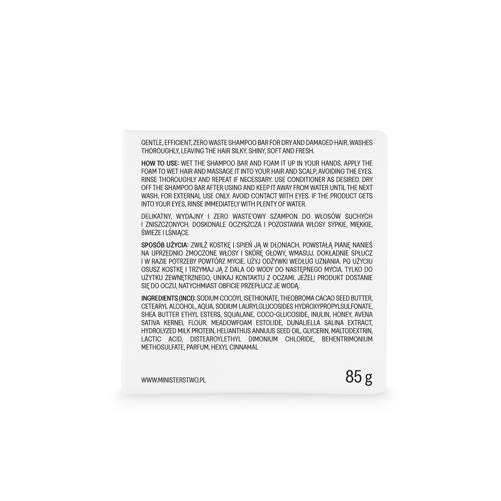 MILK-HONEY-OAT: Emollient & Protein Rich Shampoo Bar 85g by MINISTERSTWO | The Hackers Market