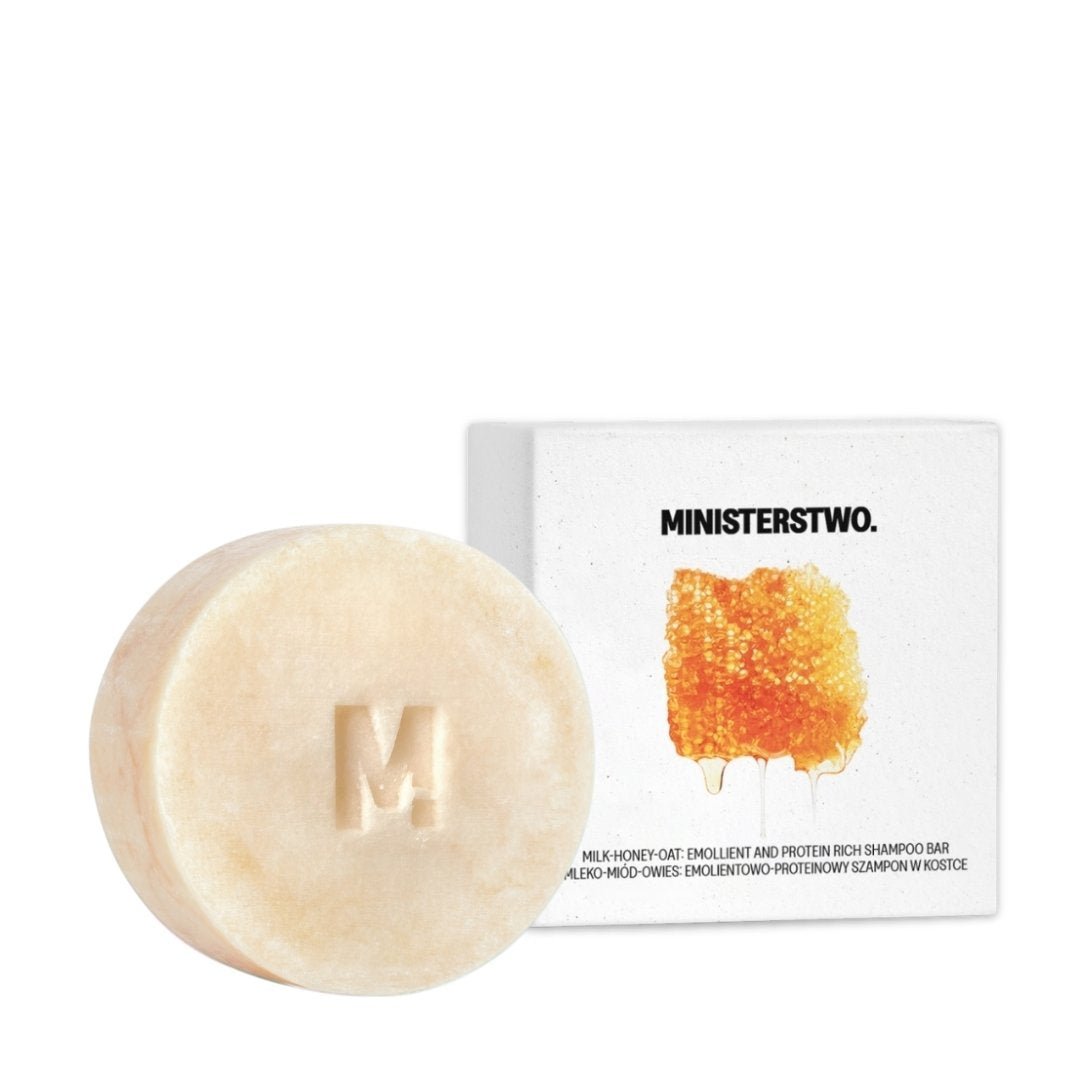 MILK-HONEY-OAT: Emollient & Protein Rich Shampoo Bar 85g by MINISTERSTWO | The Hackers Market