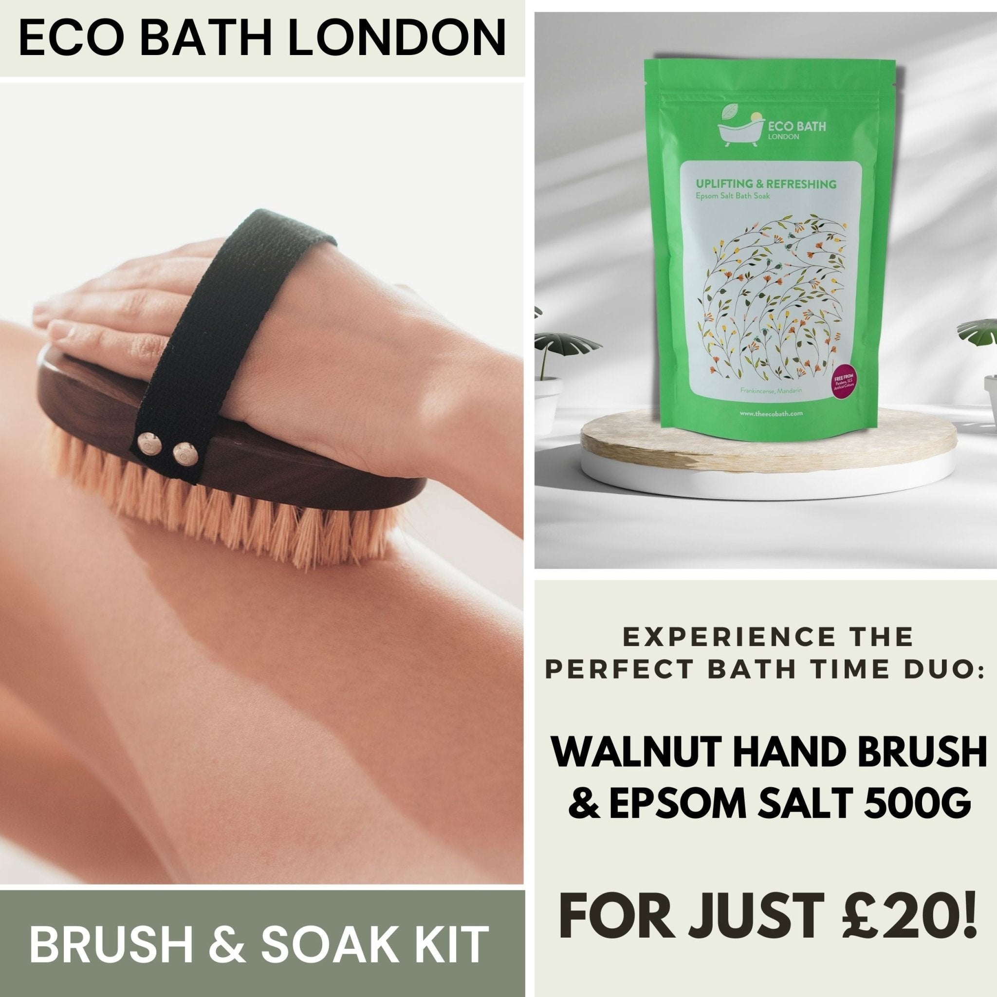 Mindful Moments: Eco Bath London Brush & Soak Kit