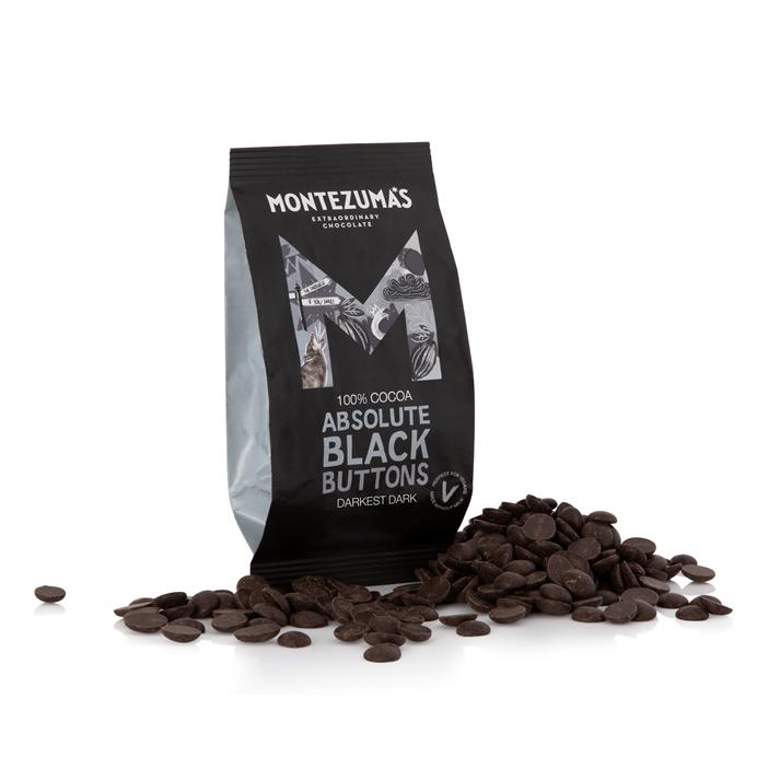 Absolute Black Buttons - Montezumas Chocolate - 180g by Montezumas | The Hackers Market