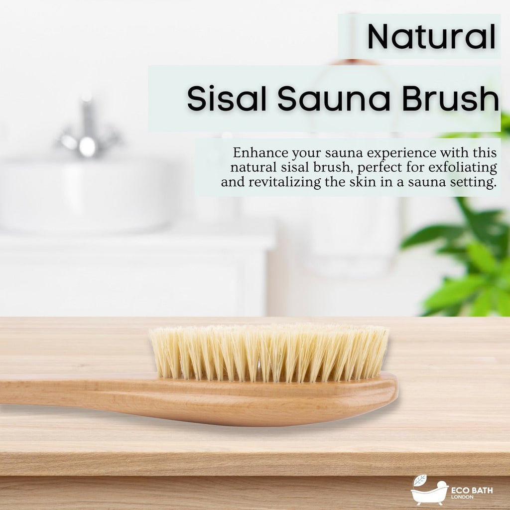 Natural Sisal or Bristle Body Brush for Dry Brushing and Showers by Eco Bath London | The Hackers Market