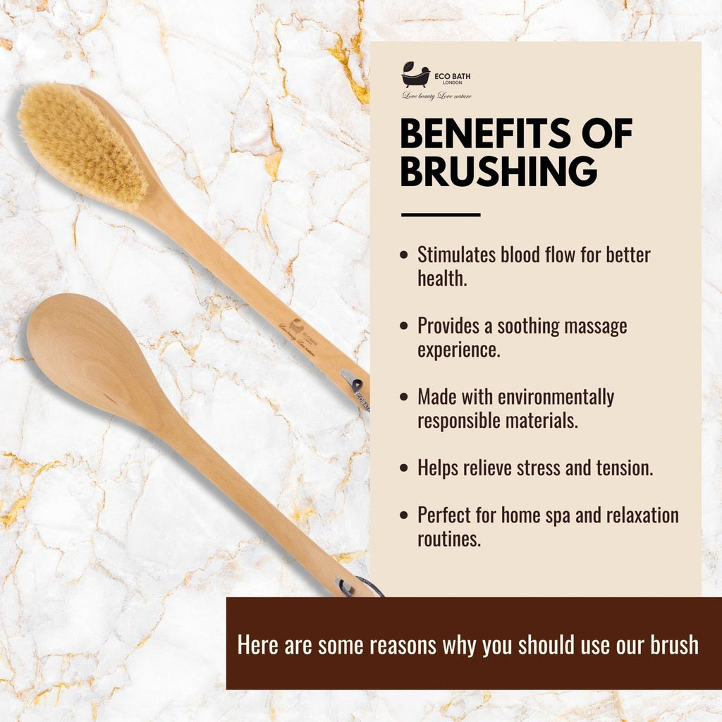 Natural Sisal or Bristle Body Brush for Dry Brushing and Showers by Eco Bath London | The Hackers Market