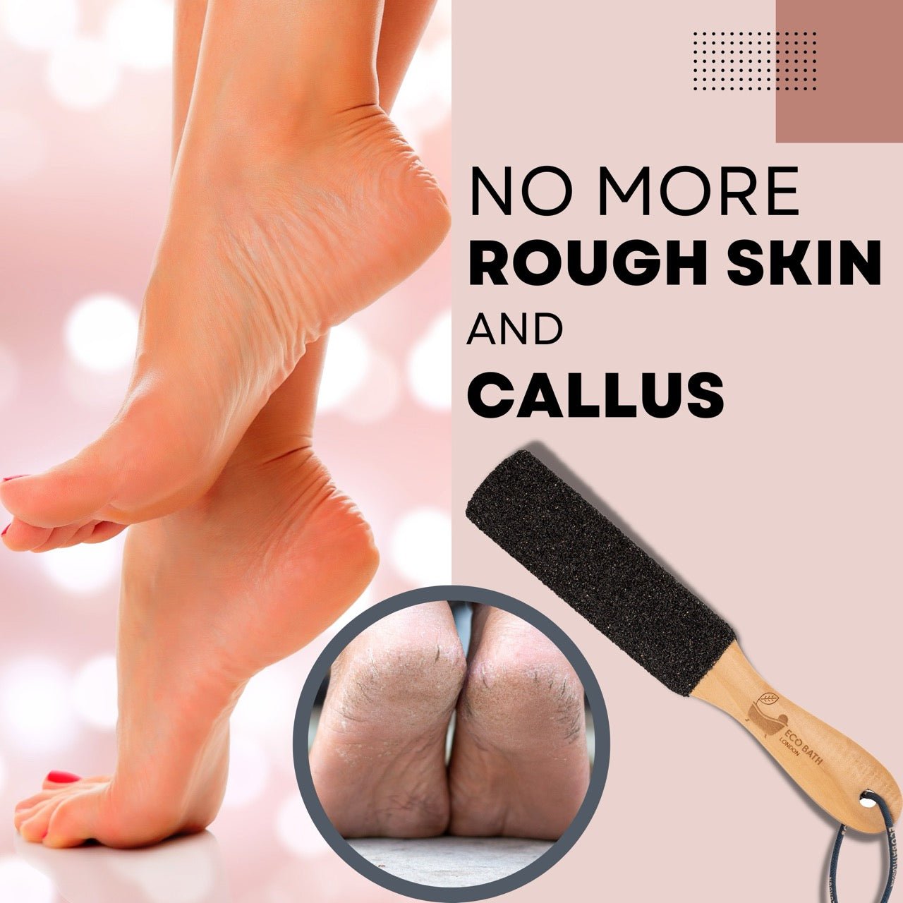 Natural Pumice Foot File - Black