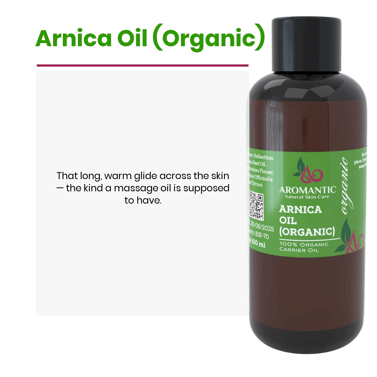 Organic Arnica Oil