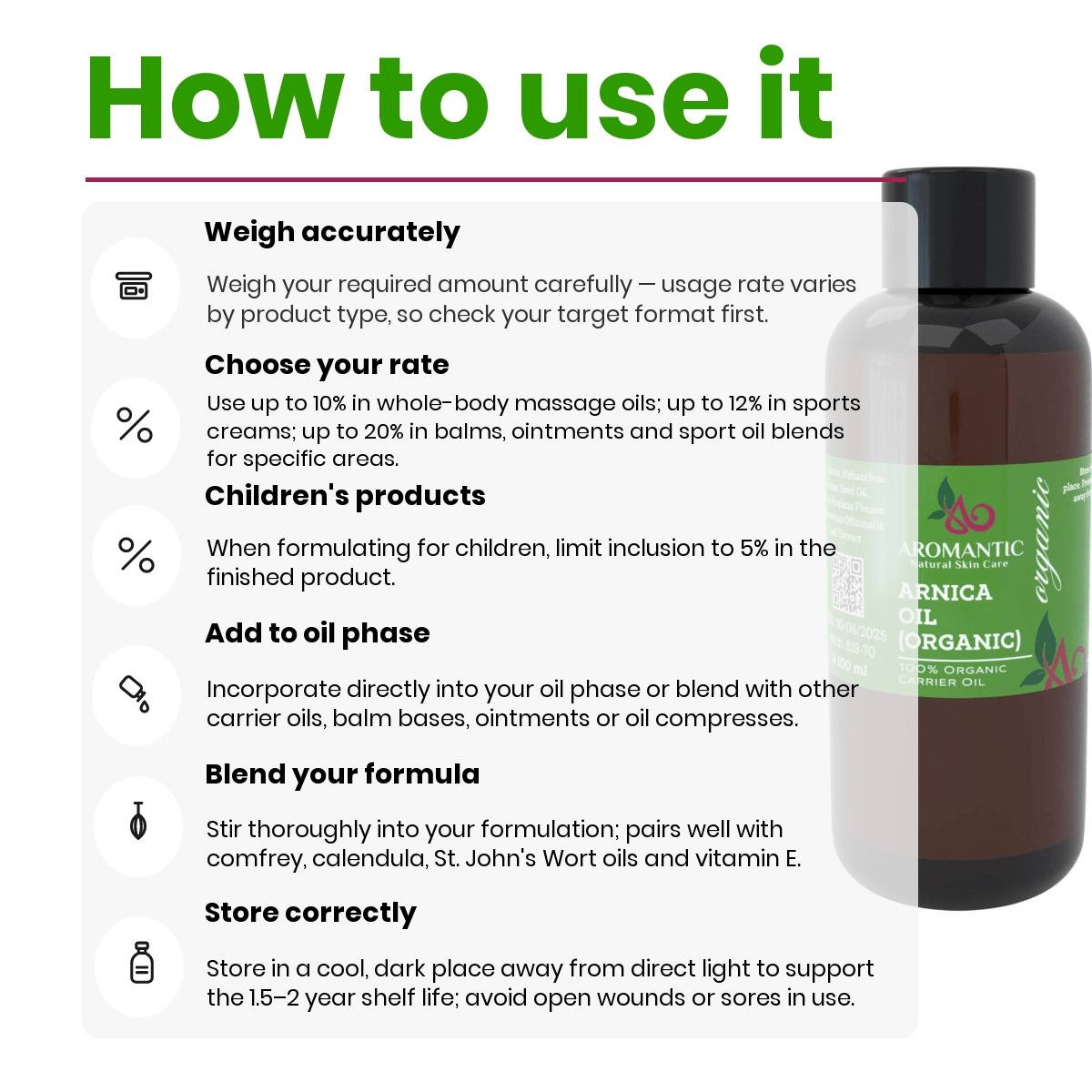 Organic Arnica Oil