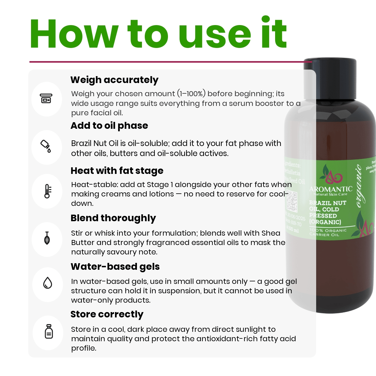 Organic Brazil Nut Oil