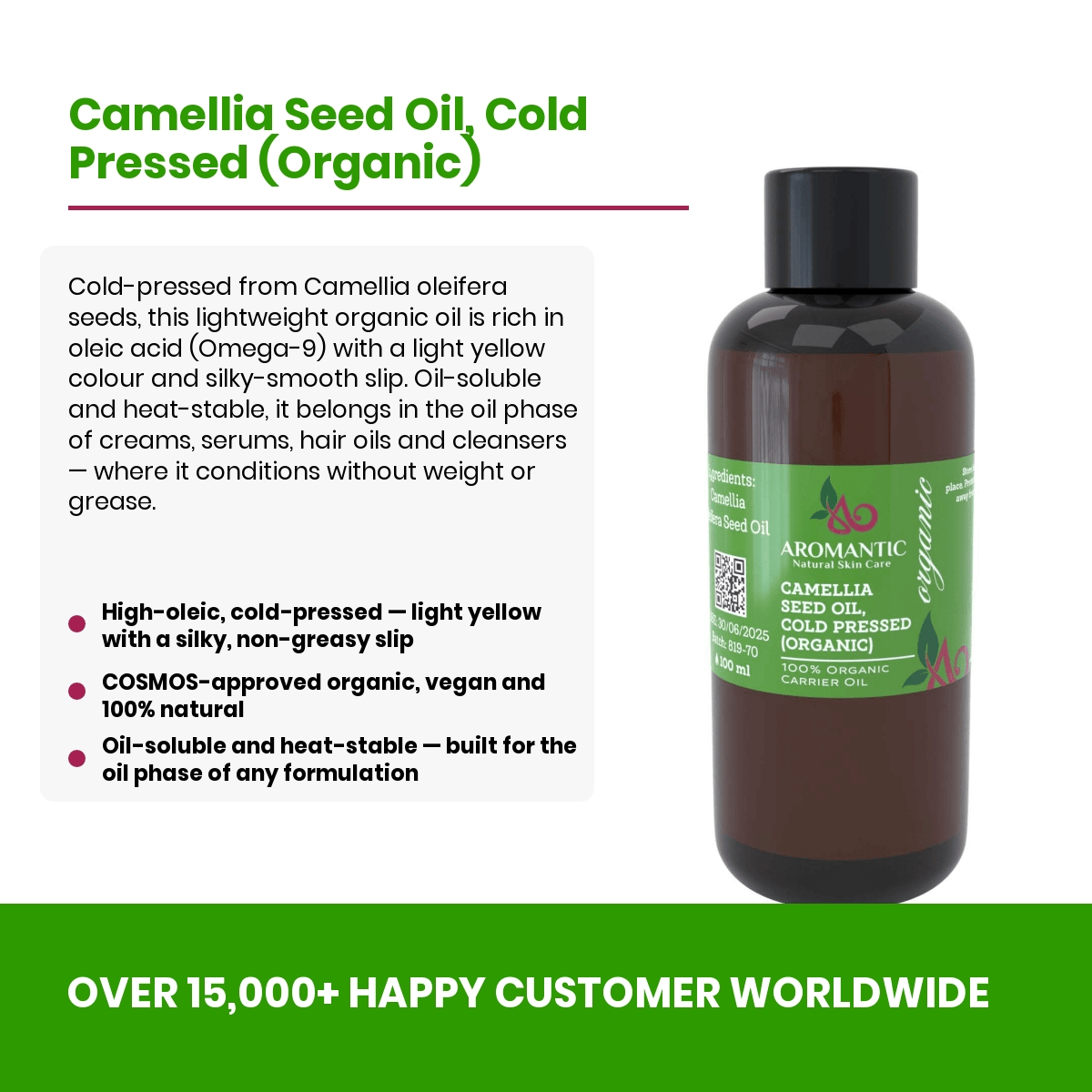 Organic Camellia Seed Oil
