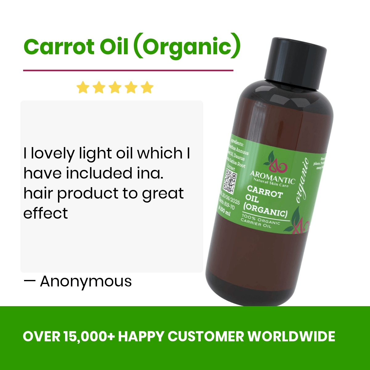 Organic Carrot Oil