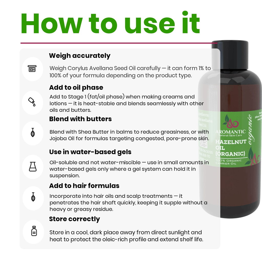 Organic Hazelnut Oil