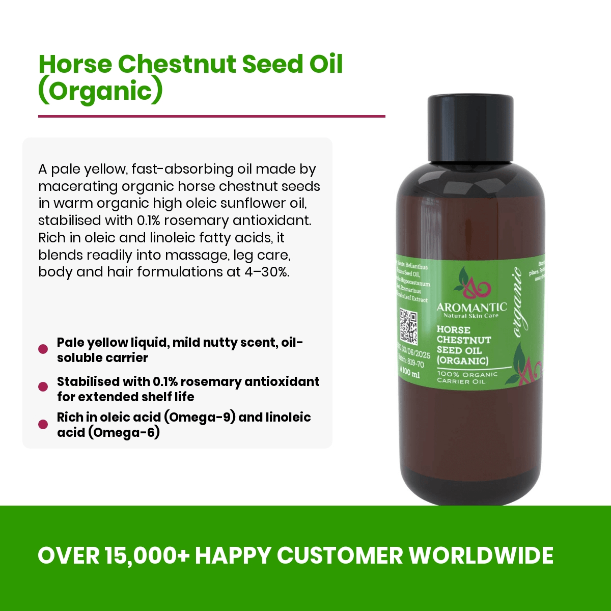 Organic Horse Chestnut Seed Oil