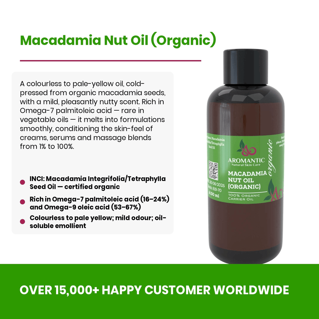 Organic Macadamia Nut Oil