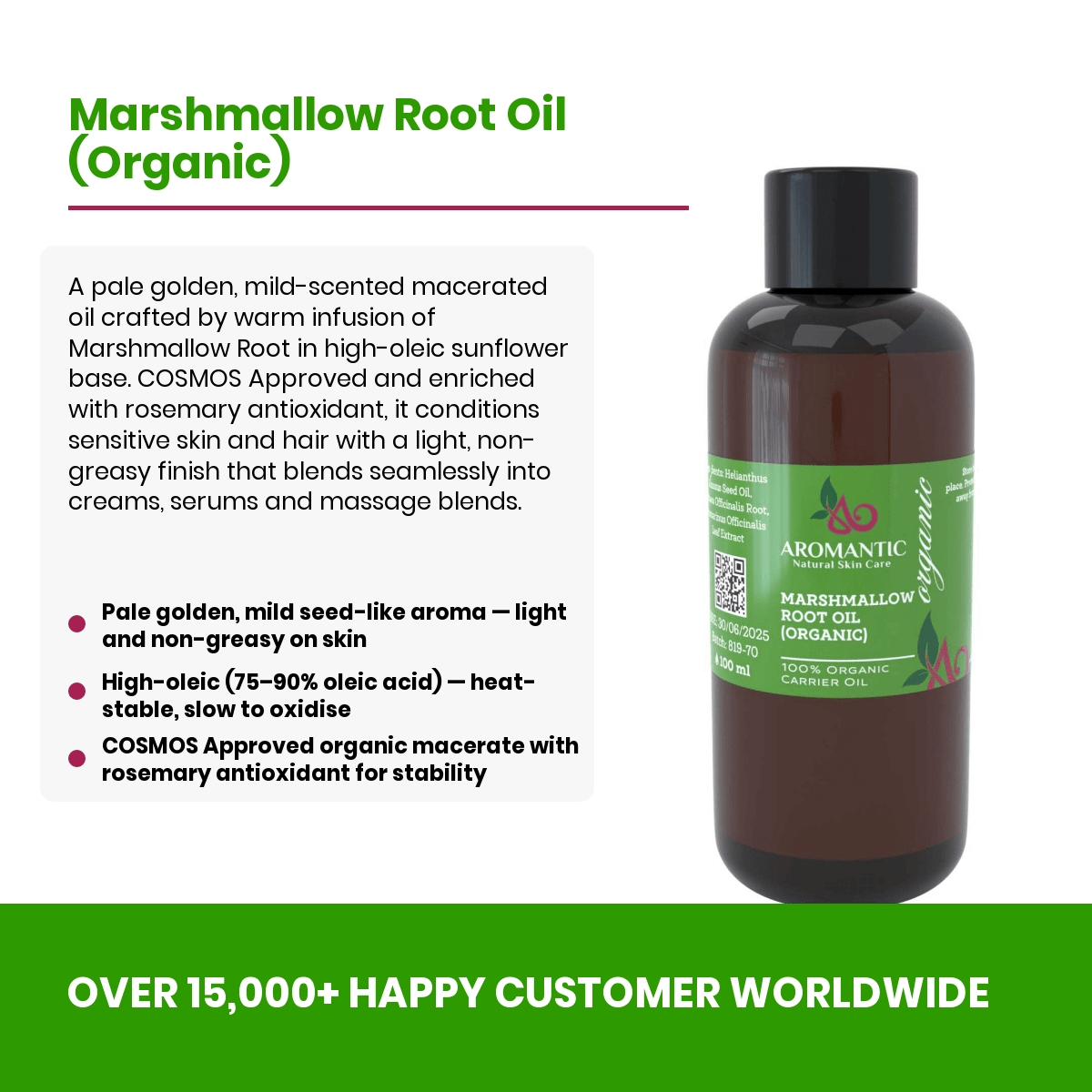 Organic Marshmallow Root Oil
