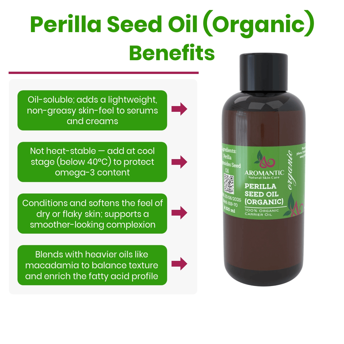 Organic Perilla Seed Oil