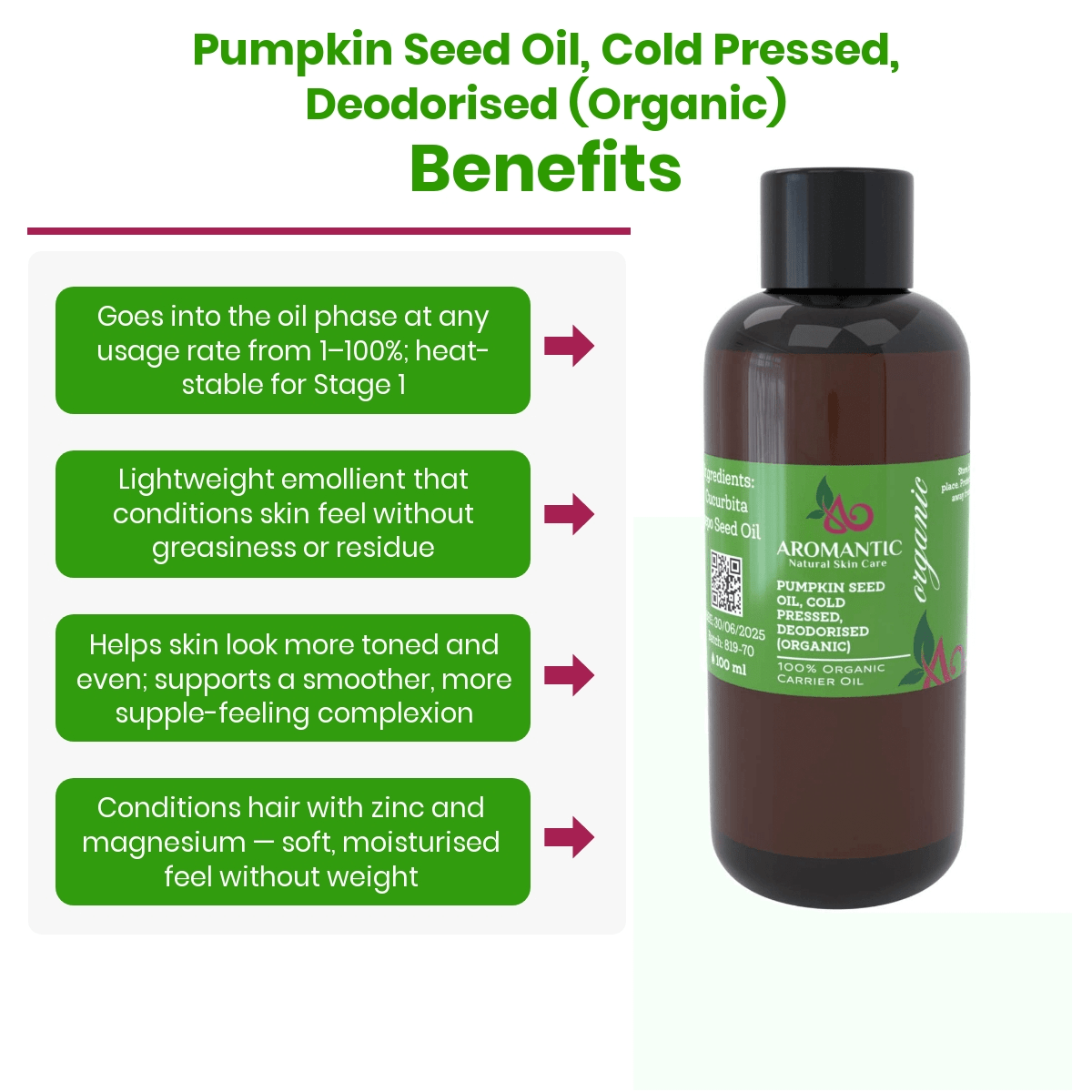 Organic Pumpkin Seed Oil